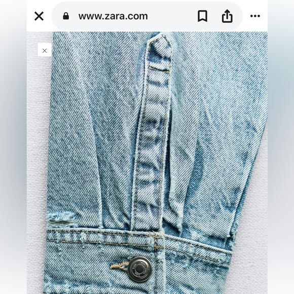 ZARA Cropped Jean Jacket - Picture 7 of 9